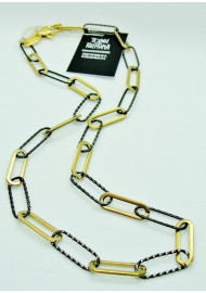 Steel chain (45 cm.) Gold - black