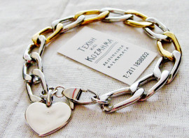 Steel bracelet - flat, oval