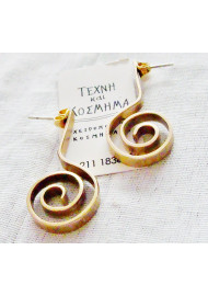 Spiral earring, high aesthetics