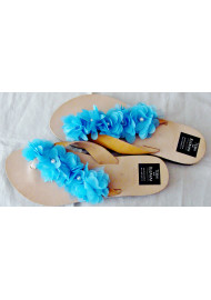 Leather Sandal (Flower)