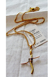 Steel necklace in the shape of a Cross