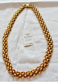 Ornate steel necklace