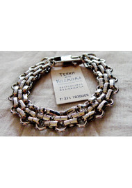 Ornate steel bracelet