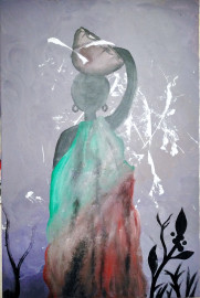 Painting - The African Woman