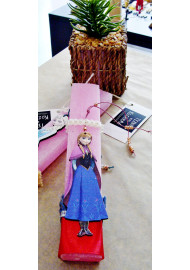 Easter candle 22 cm. Anne of Arendelle