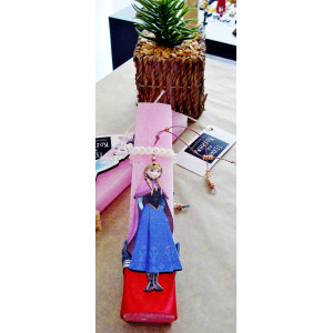 Easter candle 22 cm. Anna or Elsa of Arendelle